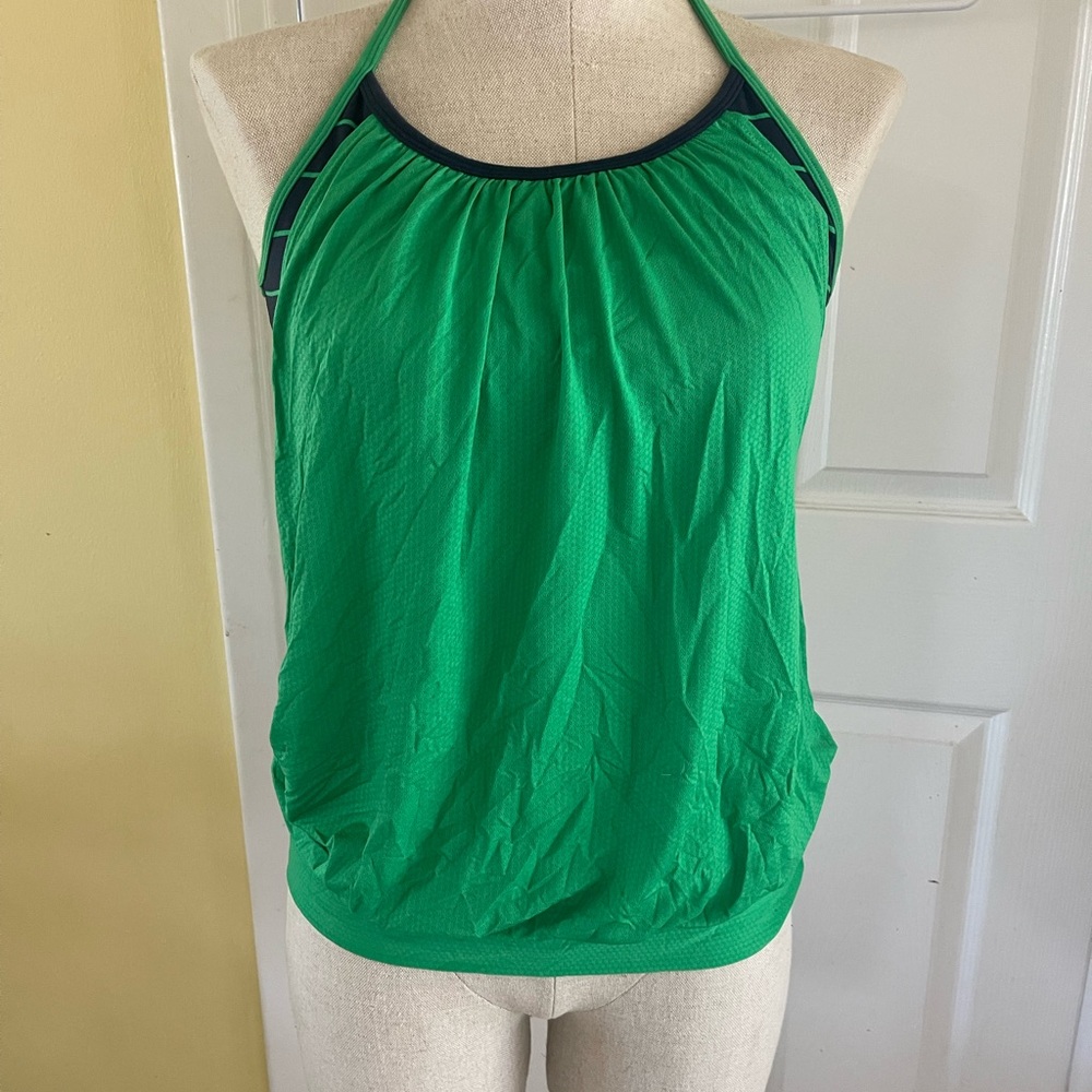 Lululemon Green Top with Built in Bra